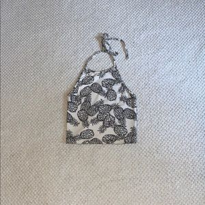 reversible patterned halter top